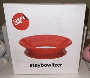 Chef's Line Staybowlizer Red Silicone Bowl Holder for Mixing & Double Boiler - Picture 1 of 8