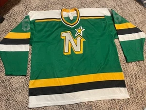 1980s Minnesota North Stars Jersey Sz XL CCM #69 Green - Picture 1 of 6