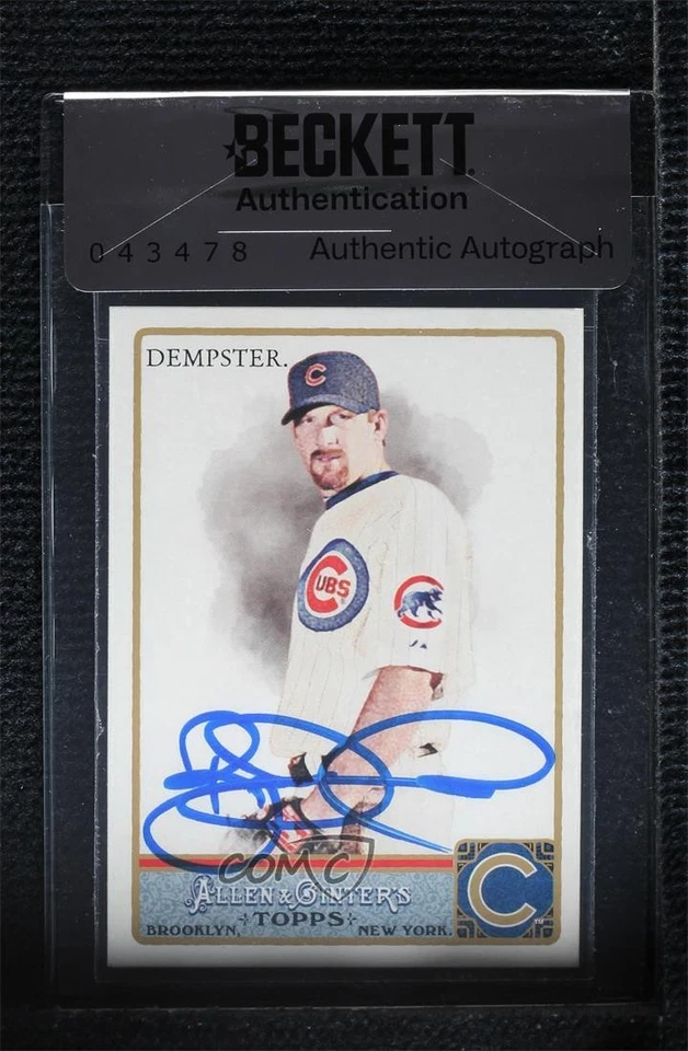 BAS 2011 Topps Allen & Ginter's Ryan Dempster #122 Authentic Auto - Image 1 of 2