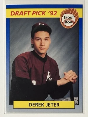 Front Row #55 1992 Derek Jeter - Yankees de Nueva York | Selección del draft 92 - Tarjeta de novato Foto 1 de 3