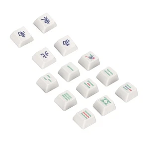 13x PBT Keycaps 13 Keys Mahjong Chinese Style Cherry Height Gaming Keycaps R BEA - Picture 1 of 12