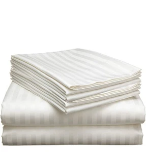 6 Piece Extra Deep Pocket King Size Size Sheet Set 600 Thread Count Egyptian ... - Picture 1 of 6