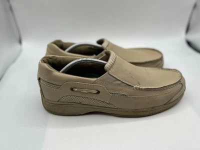 Dr Scholls Casual Shoes Men's Sz 12D Beige Leather Slip On Loafer 42J-02 - Image 1 of 4