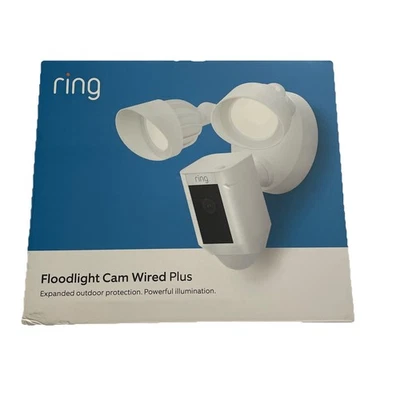 Ring Floodlight Cam Wired Plus Security Camera White - Image 1 of 4