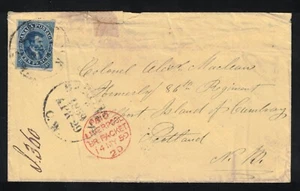 1859 Kanada Scott 7 10c Cartier auf Brief nach Millport Isle of Cumbrae Schottland - Bild 1 von 2