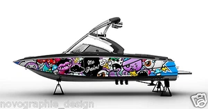GRAPHIC KIT DECAL BOAT SPEEDSTER WRAP SEADOO WAKE BOARD SPORTSTER - Picture 1 of 2