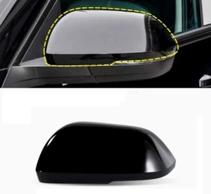 Black Left Drive Side Rearview Mirror Cover Cap For Volkswagen Atlas 2018-2022 - Picture 1 of 3