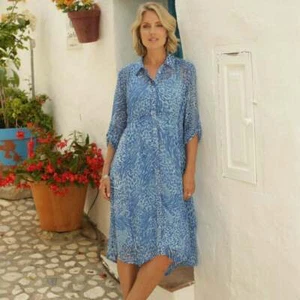 Damen Pomodoro blau Kleid und Slip 62408 62411 - Bild 1 von 4