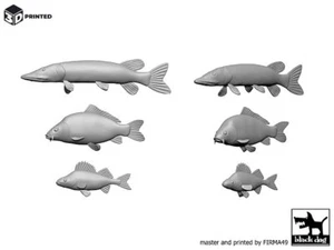 Black Dog 1/35 Diversity of Various Fishes Assorted Fish Set (10 fishes) 3D35003 - Picture 1 of 1