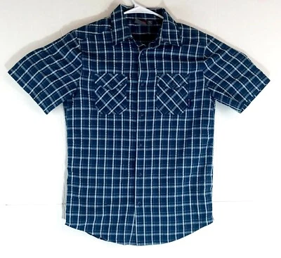 Merrell Button Front Short Sleeve Plaid Men's Shirt Size S - Image 1 of 3