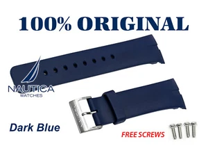 NAUTICA AUTHENTIC BAND STRAP BLUE 28mm N15649G A15651G A21005G N16535G A16535G - Picture 1 of 5