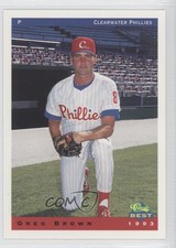 1993 Classic Best Clearwater Phillies Greg Brown #5