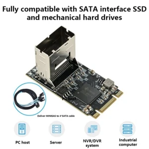M.2 to SATA3 4Port Expansion Adapter Card For Multiple Drives Transfer - Afbeelding 1 van 8