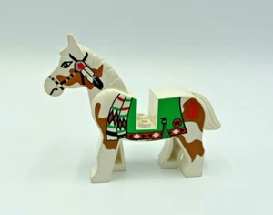 LEGO Minifigure Animal Western Indian White Painted Horse 6748 6718 6763 6766 - Picture 1 of 3