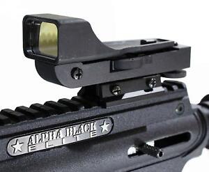 alpha black elite red dot sight upgrade paintballing tactical accessories woodsb