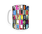 LILLIAN Coffee Mug / Cup featuring the name in photos of sign letters