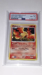 Pokemon 2008 Majestic Dawn holo Moltres #10/100 PSA8 NM-MT - Picture 1 of 3