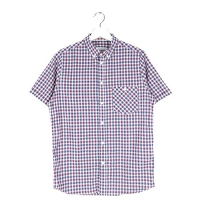 Norse Project Shirt Mens SMALL Blue Red White Check Button Up Short Sleeve - Picture 1 of 11