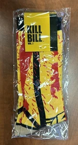 Nuovo Loot Crate Esclusivo Kill Bill Vol. 1 Calzettone 2016 Spruzzo Sangue Giallo - Foto 1 di 2