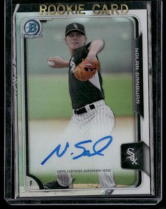 2015  Bowman Chrome Nolan Sanburn Autographs Refractors /499