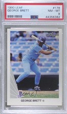 1990 Leaf George Brett #178 PSA 8 HOF