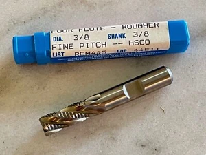 NIAGARA CUTTER 3/8" REM445 4FL SE COBALT FINE PITCH ROUGHING END MILL #44511 - Picture 1 of 2