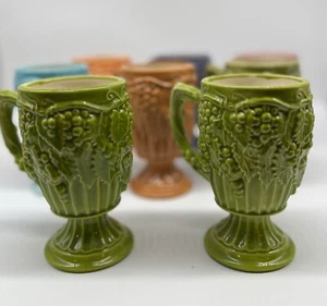 Set 8 calici d'uva colorati in ceramica di Arnel - Foto 1 di 13