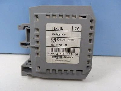 Interface Relais entrelec Schiele IR-1W 2.425.110.10 24 V DC AC 250V 8A - Bild 1 von 2