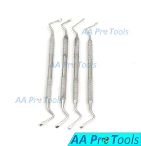 AA Pro: Lucas Surgical Curettes, Set Of 4,curette For Curettage Cyst Removal - Picture 1 of 3