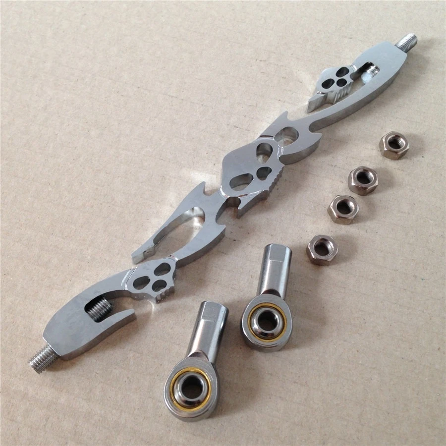 Enlace de cambio de calavera para Harley Softail Electra Dyna Wide Glide Flhr Flht Dresser Foto 1 de 4