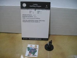 =Dungeons and Dragons D&D HARBINGER Lidda, Halfling Rogue 27/80 con tarjeta= - Imagen 1 de 1