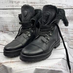 Pajar Alora Stiefel wasserdicht Leder halbhoch Schnürung schwarz Größe 9-9,5 US 40EU - Bild 1 von 13
