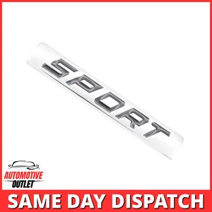 METALL SPORT BADGE AUFKLEBER EMBLEM FÜR BMW MERCEDES IN SCHWARZ & VERCHROMT - Bild 1 von 3