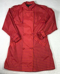 Vintage KAOS By Andy Johns Jacket Small Orange Fuchsia Windbreaker Raincoat - Picture 1 of 12