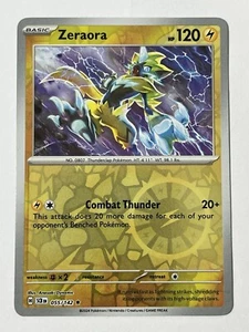 Juego de cartas coleccionables Pokémon Corona Estelar Holograma Inverso Zeraora 055/142 - Imagen 1 de 2