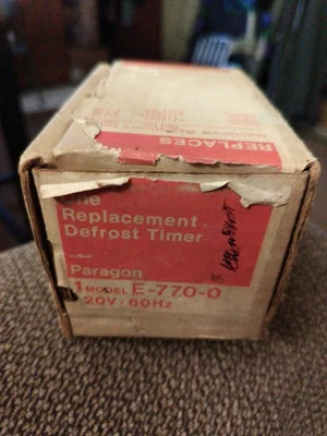  E-770-00 X114257 D-178 и другие части #'s PARAGON размораживания таймер новый из старых запасов - Изображение 1 из 4