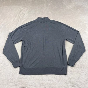 JoS. A. Bank Pullover Herren mittelgrau 100% Seide Stehkragen Stretch Premium - Bild 1 von 8