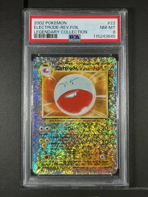 Electrode Reverse Foil #22 2002 Pokemon Legendary Collection PSA 8 250001 - Image 1 of 2