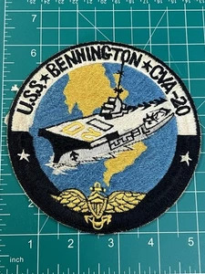 Parche portaaviones USS Bennington CVA-20 de la Marina de los Estados Unidos USN - Imagen 1 de 2