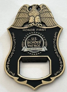 USBP United States Border Patrol 100 Year BADGE BOTTLE OPENER CHALLENGE COIN - Picture 1 of 3