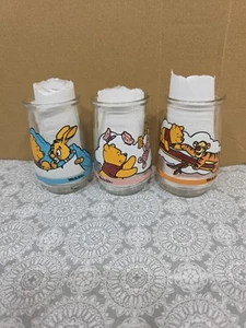 Disney’s Winnie The Pooh’s Grand Adventure Welch's Jelly Jar Glasses Set of (3) - Picture 1 of 2