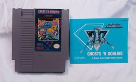 Ghosts 'n Goblins Nintendo NES Game, w/Manual No box Tested Working, Very Nice