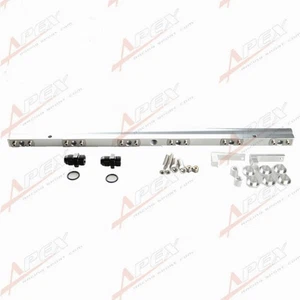 Supra Mkiv 2JZ-GTE High Flow CNC Billet Aluminum Alloy Fuel Rail RAIL-009-SILVER - Picture 1 of 8