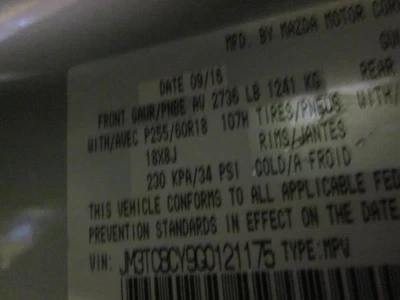 Starter Motor Fits 16-23 MAZDA CX-9 34910 - Image 1 of 4