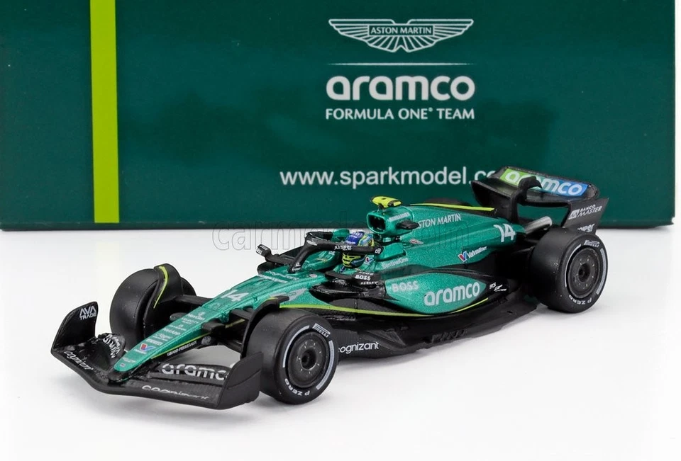 1/64 SPARK-MODEL - ASTON MARTIN - F1  AMR24 TEAM ARAMCO COGNIZANT N 14 Y380 - Immagine 1 di 1