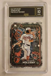 Jackson Holliday 2024 Topps Holiday Metallic Holiday Tree #H50 RC GMA GEM MT 10 - Bild 1 von 2