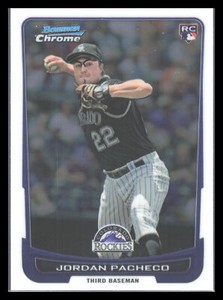 2012 Bowman Draft Picks & Prospects  #25 Jordan Pacheco Colorado Rockies