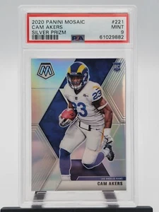 Cam Akers 2020-21 Panini MosaicSilver Prizm Rookie PSA 9 LA Rams RC - Imagen 1 de 2