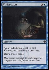 1x FOIL Vivisection Mirrodin Besieged MtG Magic Blue Common 1 x1 Card Cards