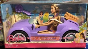 2008 Barbie Surfs Up Cruiser Doll & Gift set by Mattel N1802,N1816 NIB RARE - Picture 1 of 10